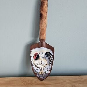 Hand-painted Rooster Garden Trowel Vintage
